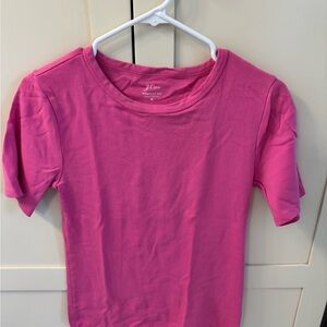 J. Crew Bright Pink Short Sleeve Tee